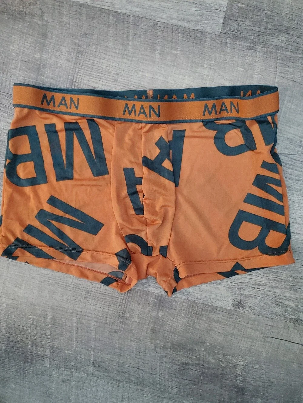 Orange Logo Boxer Briefs with Branded Waistband
